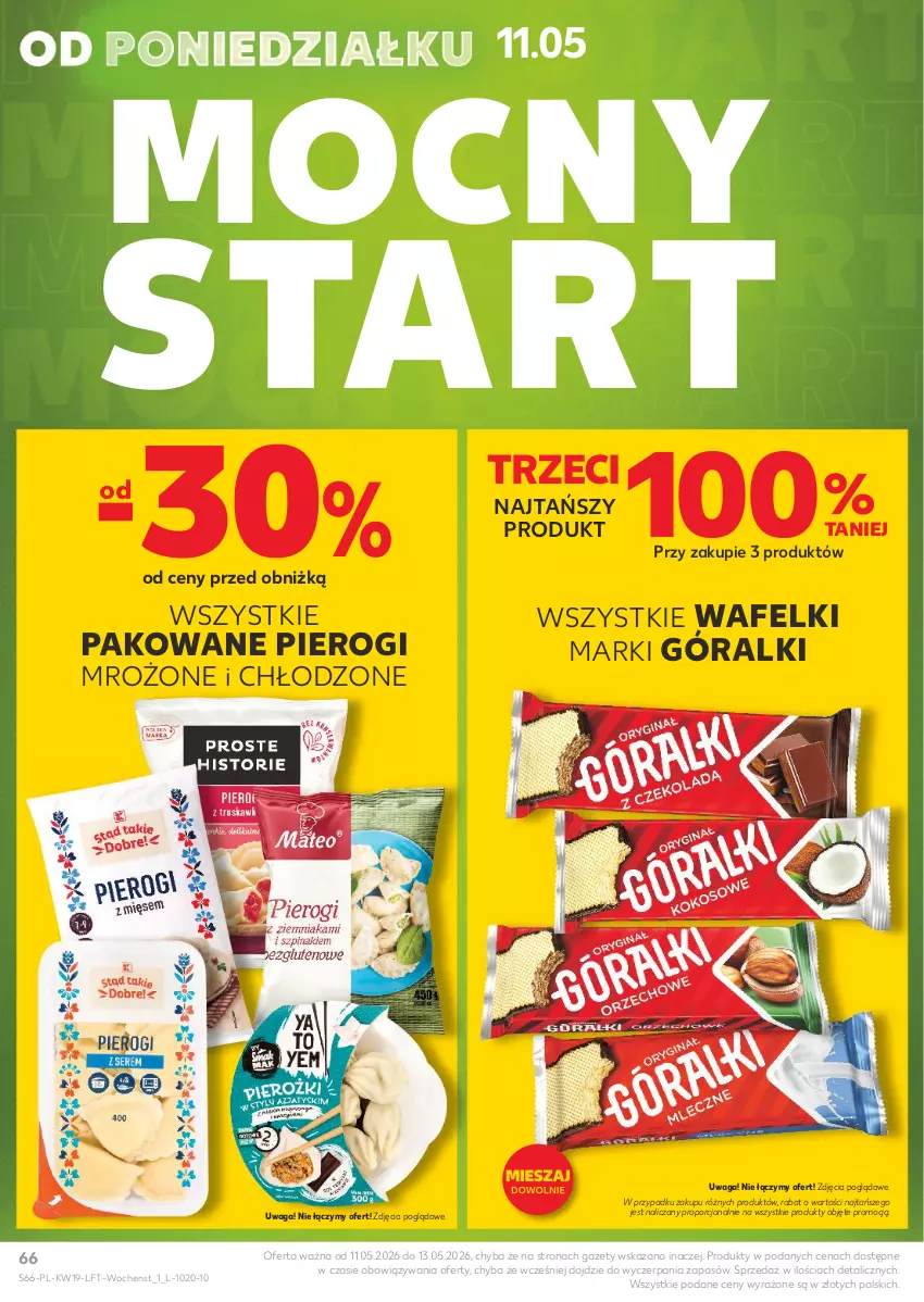 Gazetka promocyjna Kaufland - Gazetka tygodnia - ważna 07.05 do 13.05.2026 - strona 66 - produkty: Góralki, Pierogi, Por, Waga