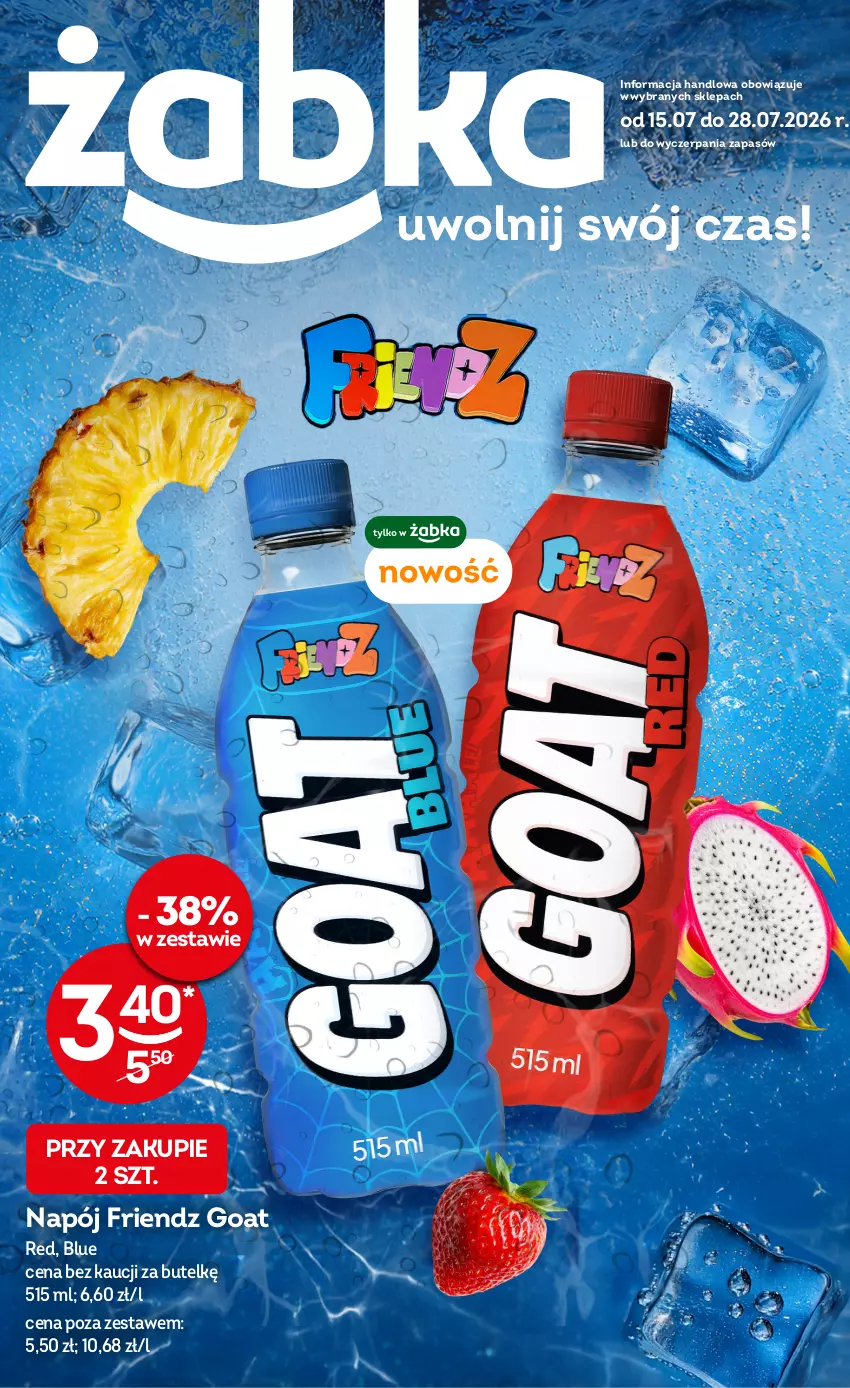 Gazetka promocyjna Żabka - gazetka-promocyjna-29-30-2026 - ważna 15.07 do 28.07.2026 - strona 1 - produkty: Napój