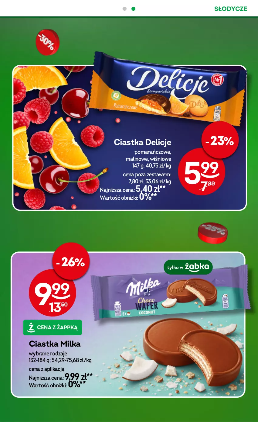 Gazetka promocyjna Żabka - gazetka-promocyjna-29-30-2026 - ważna 15.07 do 28.07.2026 - strona 36 - produkty: Ciastka, Delicje, Milka