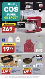 Gazetka promocyjna Aldi - Pełny katalog - Gazetka - ważna od 29.10 do 29.10.2022 - strona 28 - produkty: Sok, Chlebak, Deska do krojenia, Wełna, Fartuch kuchenny, Robot, Chleb, Patelnia, Olej, Fa