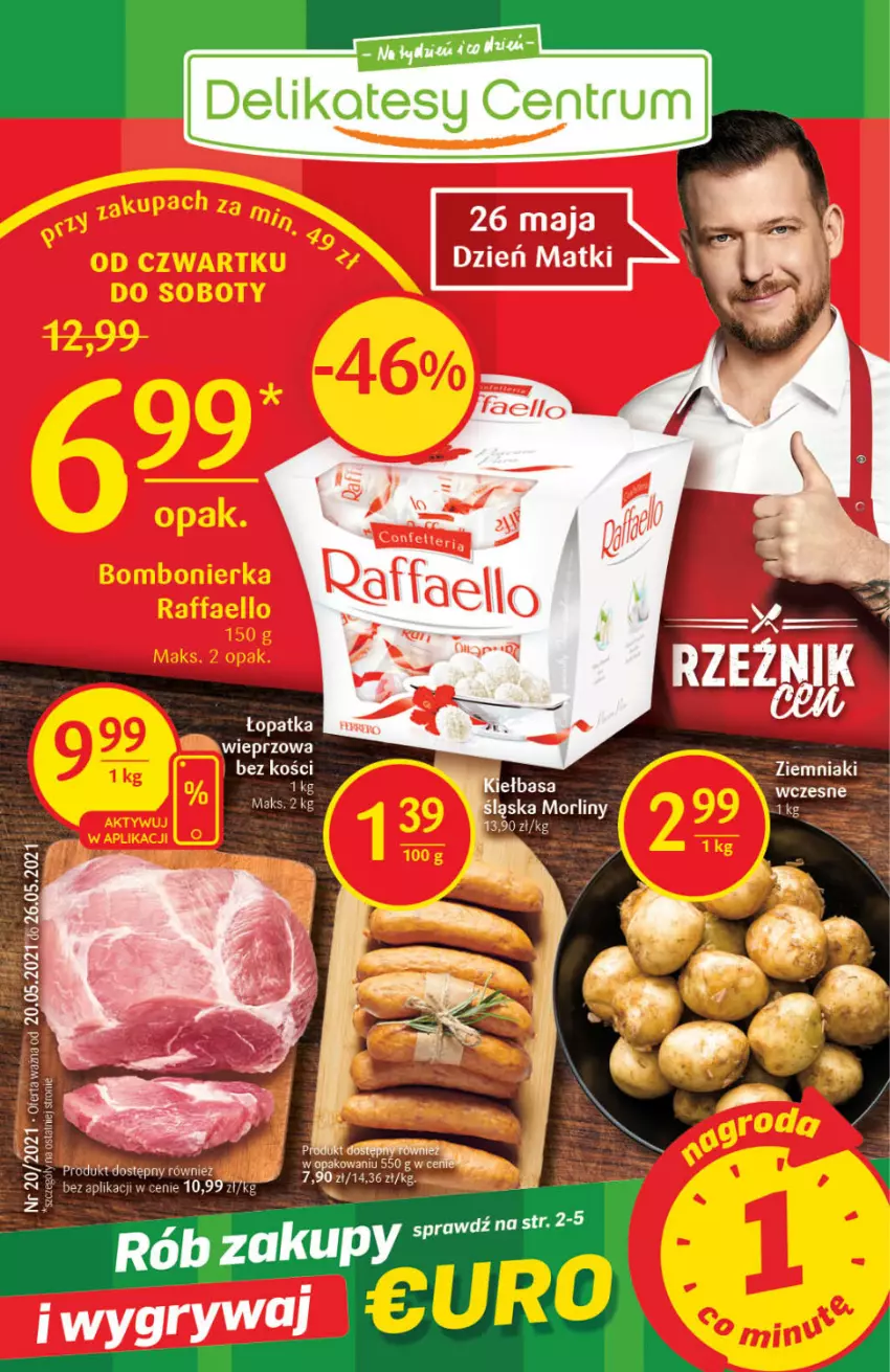 Gazetka promocyjna Delikatesy Centrum - Gazetka Delikatesy Centrum - ważna 20.05 do 26.05.2021 - strona 1 - produkty: Gry, Kiełbasa, Morliny, Rum, Ziemniaki