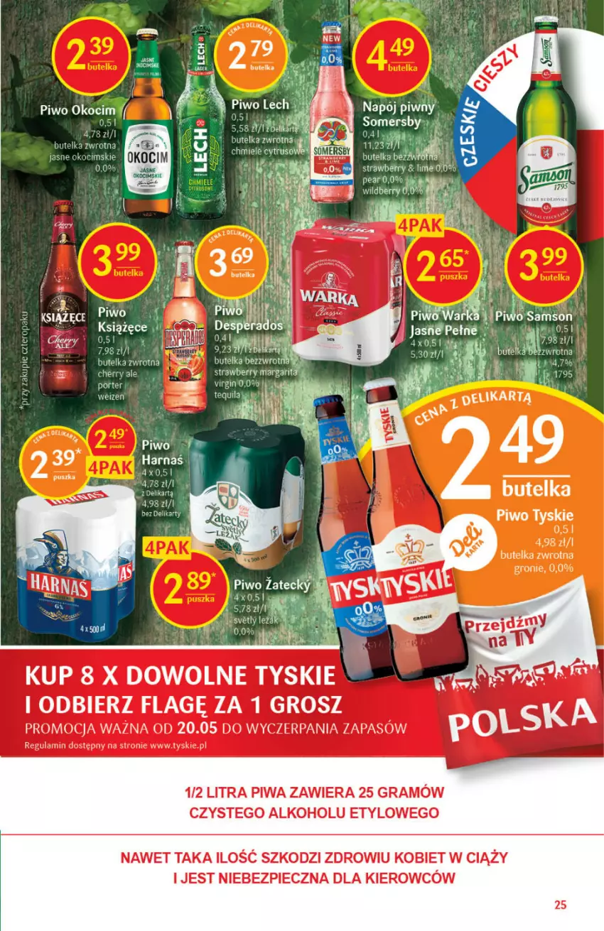 Gazetka promocyjna Delikatesy Centrum - Gazetka Delikatesy Centrum - ważna 20.05 do 26.05.2021 - strona 25 - produkty: Fa, Gra, Harnaś, Koc, Książęce, Napój, Okocim, Piec, Piwa, Piwo, Por, Stojak, Tyskie