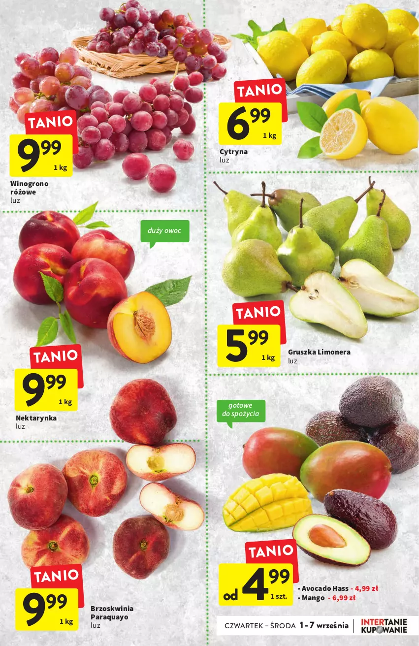 Gazetka promocyjna Intermarche - Gazetka Intermarche - ważna 01.09 do 07.09.2022 - strona 13 - produkty: Avocado, Mango, Nektar, Nektarynka, Wino