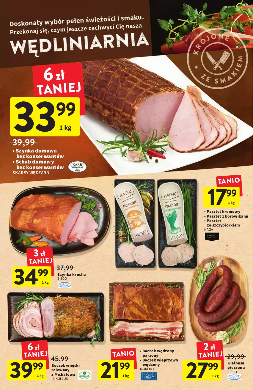 Gazetka promocyjna Intermarche - Gazetka Intermarche - ważna 01.09 do 07.09.2022 - strona 18 - produkty: Boczek, Boczek wieprzowy, Kiełbasa, Morliny, Pasztet, Piec, Ser, Szynka