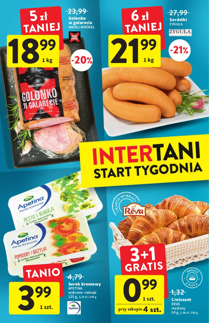 Gazetka promocyjna Intermarche - Gazetka Intermarche - ważna 01.09 do 07.09.2022 - strona 38 - produkty: Croissant, Gala, Madej Wróbel, Ser, Serdelki, Serek