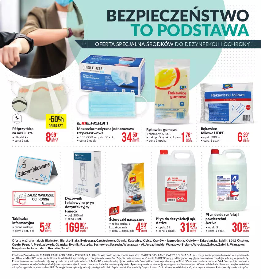 Gazetka promocyjna Makro - [Oferta promocyjna] Twoje Biuro - ważna 07.01 do 25.01.2021 - strona 12 - produkty: BIC, Dozownik, Dozownik łokciowy, Fa, Gra, Kosz, Piec, Płyn dezynfekcyjny, Płyn do dezynfekcji powierzchni, Rękawice, Rum, Sos, Szal