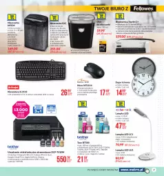 Gazetka promocyjna Makro - [Oferta promocyjna] Twoje Biuro - Gazetka - ważna od 25.01 do 25.01.2021 - strona 7 - produkty: Top, Mop, Klawiatura, Termometr, Kosz, Tusz, Niszczarka, Skaner, Urządzenie wielofunkcyjne, Mysz, Zegar, Drukarka, Biuro, Olej, Fa