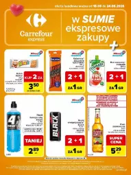 Gazetka promocyjna Carrefour - Gazetka Express w SUMIE ekspresowe zakupy - Gazetka - ważna od 24.08 do 24.08.2026 - strona 2 - produkty: Piwo, Mus, Gra, Nesquik, Lack, Tarczyński, Tymbark, Baton, Cini Minis, Kabanos, Napój, Fa