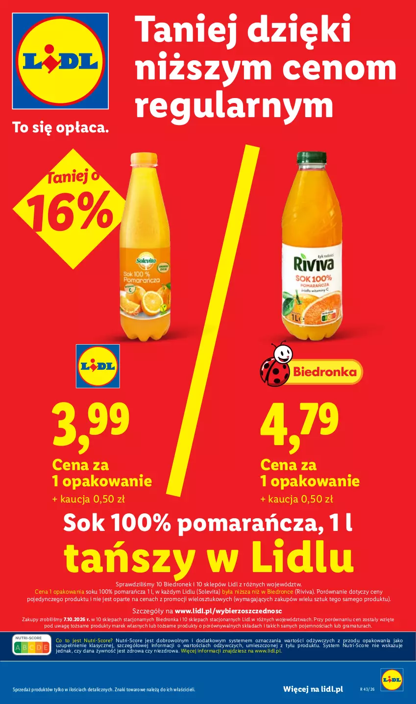 Gazetka promocyjna Lidl - Gazetka - ważna 22.10 do 24.10.2026 - strona 21 - produkty: Gra, Por, Rama, Sok