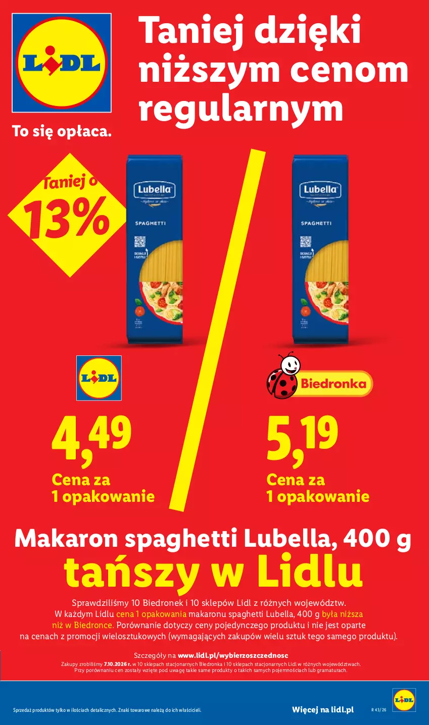 Gazetka promocyjna Lidl - Gazetka - ważna 22.10 do 24.10.2026 - strona 23 - produkty: Bell, Bella, Gra, Lubella, Makaron, Por, Rama, Spaghetti