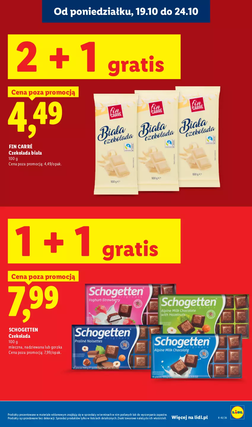 Gazetka promocyjna Lidl - Gazetka - ważna 22.10 do 24.10.2026 - strona 27 - produkty: Czekolada, Gra, Schogetten