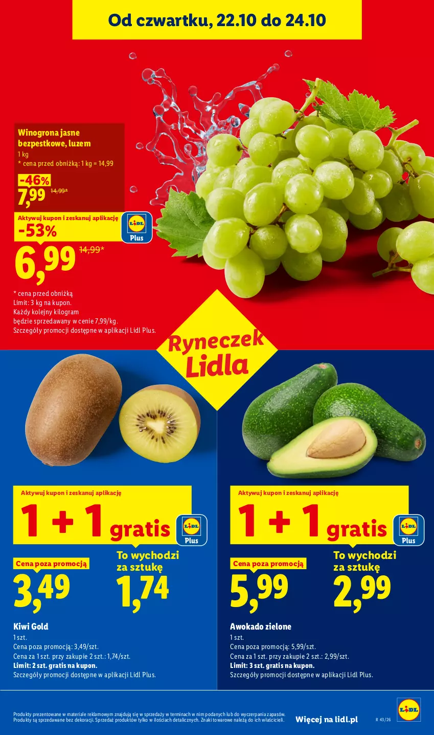 Gazetka promocyjna Lidl - Gazetka - ważna 22.10 do 24.10.2026 - strona 45 - produkty: Gra, Kiwi, Olej, Wino, Winogrona