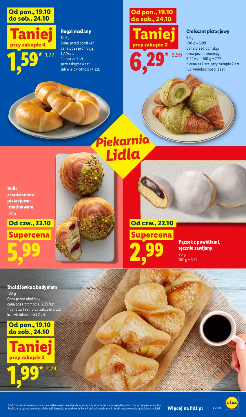 Gazetka promocyjna Lidl - Gazetka - ważna 22.10 do 24.10.2026 - strona 55 - produkty: Croissant, Pączek, Rogal