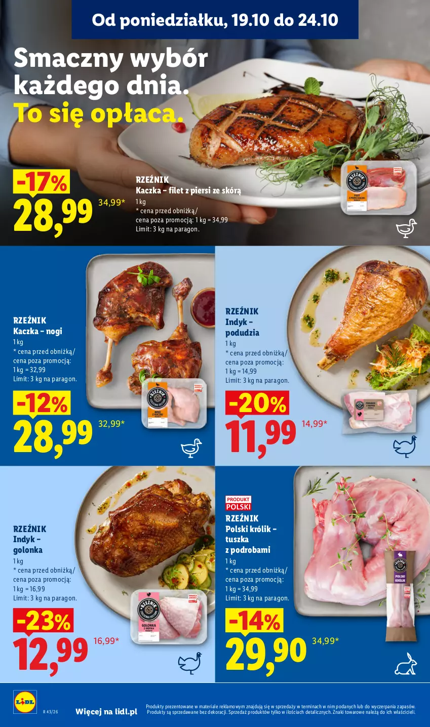 Gazetka promocyjna Lidl - Gazetka - ważna 22.10 do 24.10.2026 - strona 56 - produkty: Kaczka, Królik, Tusz