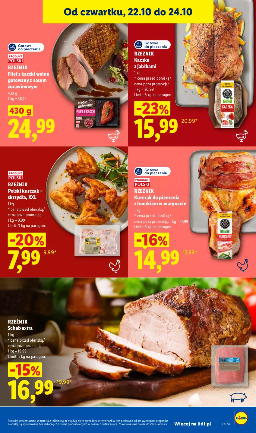 Gazetka promocyjna Lidl - Gazetka - ważna 22.10 do 24.10.2026 - strona 57 - produkty: Jabłka, Kaczka, Kurczak, Piec, Sos, Wino