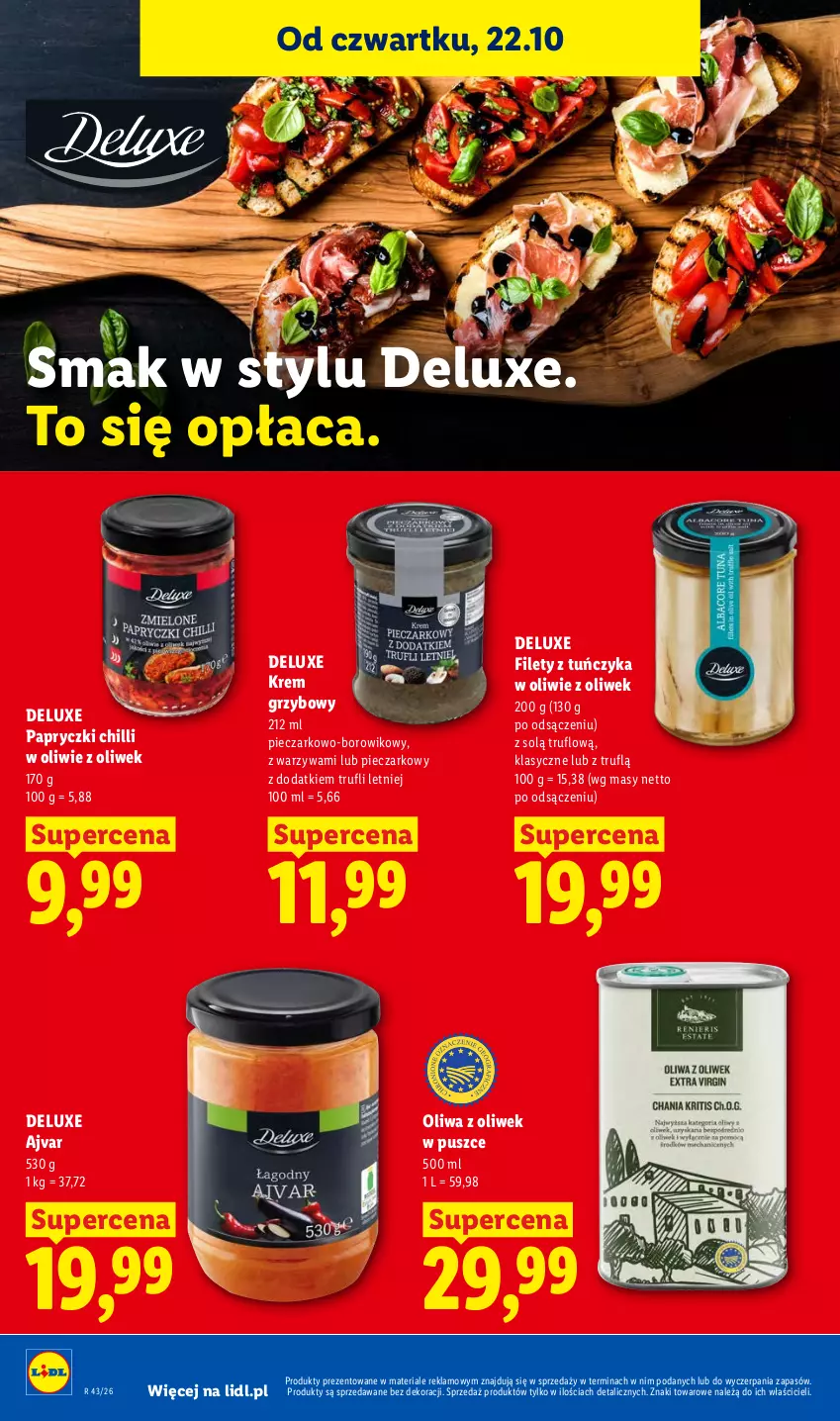 Gazetka promocyjna Lidl - Gazetka - ważna 22.10 do 24.10.2026 - strona 66 - produkty: Oliwa, Oliwa z oliwek, Piec, Tuńczyk, Warzywa, Wiko