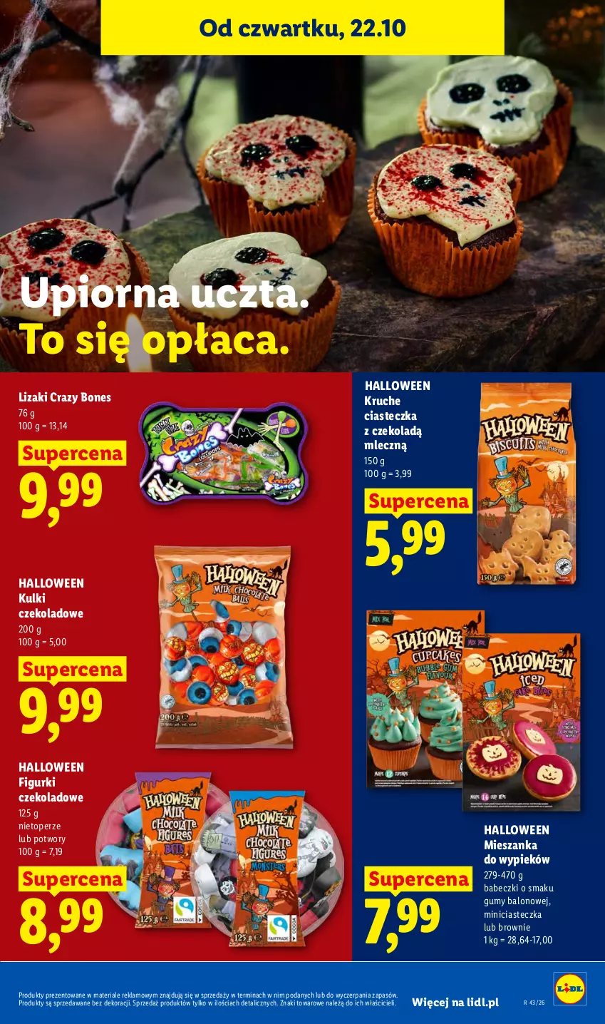 Gazetka promocyjna Lidl - Gazetka - ważna 22.10 do 24.10.2026 - strona 69 - produkty: Babeczki, Brownie, Lizaki, Top