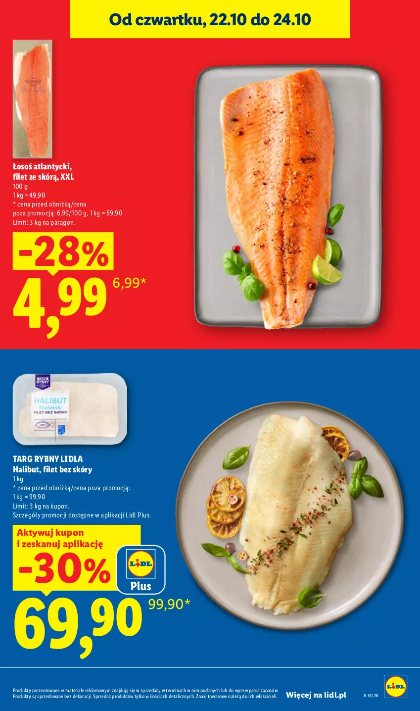 Gazetka promocyjna Lidl - Gazetka - ważna 22.10 do 24.10.2026 - strona 7 - produkty: Halibut