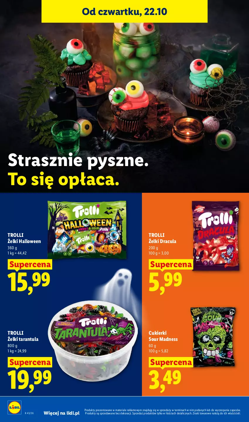 Gazetka promocyjna Lidl - Gazetka - ważna 22.10 do 24.10.2026 - strona 70 - produkty: Cukier, Cukierki