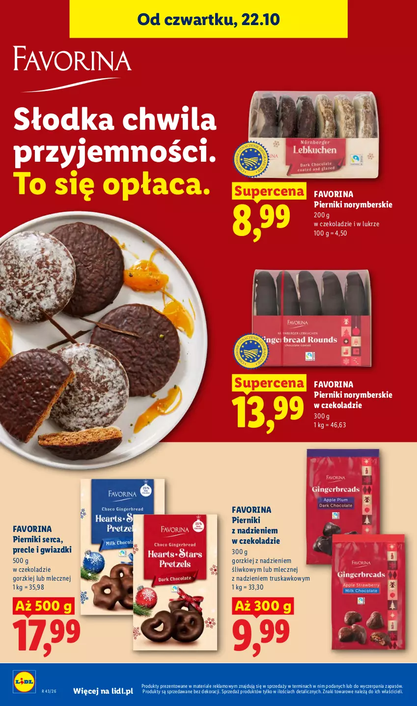 Gazetka promocyjna Lidl - Gazetka - ważna 22.10 do 24.10.2026 - strona 76 - produkty: Fa, Piernik, Precle, Ser, Słodka Chwila