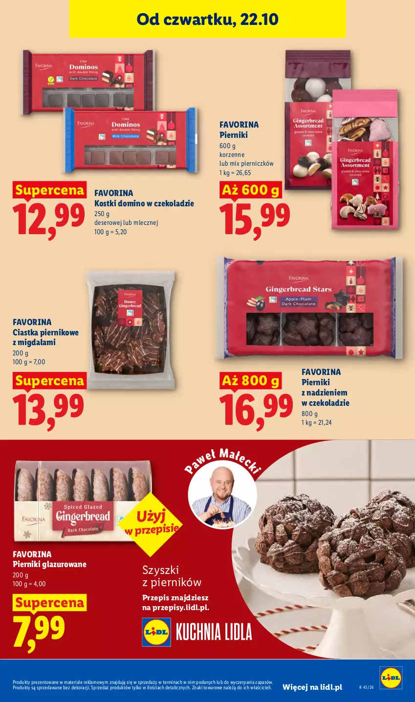 Gazetka promocyjna Lidl - Gazetka - ważna 22.10 do 24.10.2026 - strona 77 - produkty: Ciastka, Deser, Fa, Lazur, Piernik, Ser
