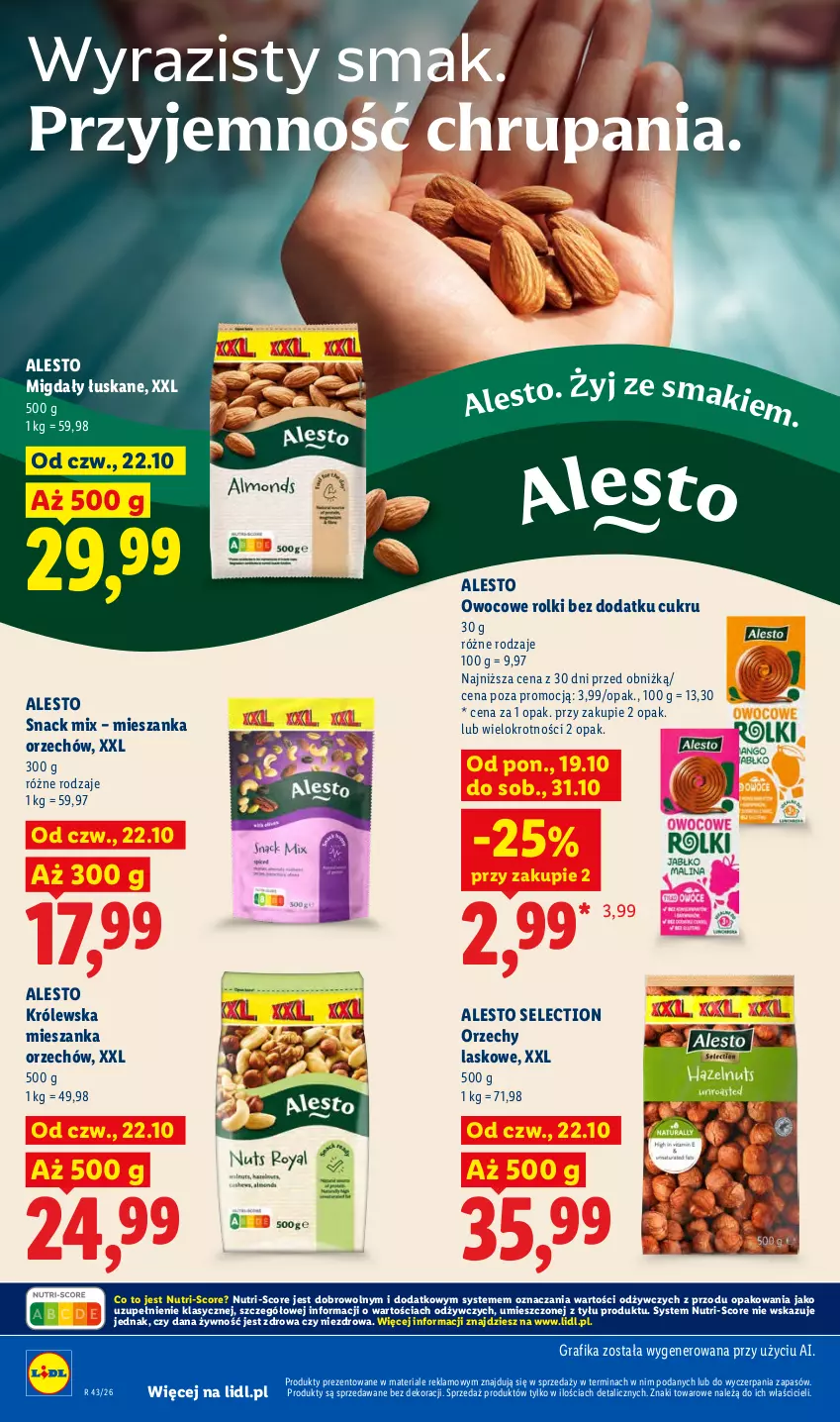 Gazetka promocyjna Lidl - Gazetka - ważna 22.10 do 24.10.2026 - strona 80 - produkty: Gra, Grafika, Migdały, Migdały łuskane, Rolki