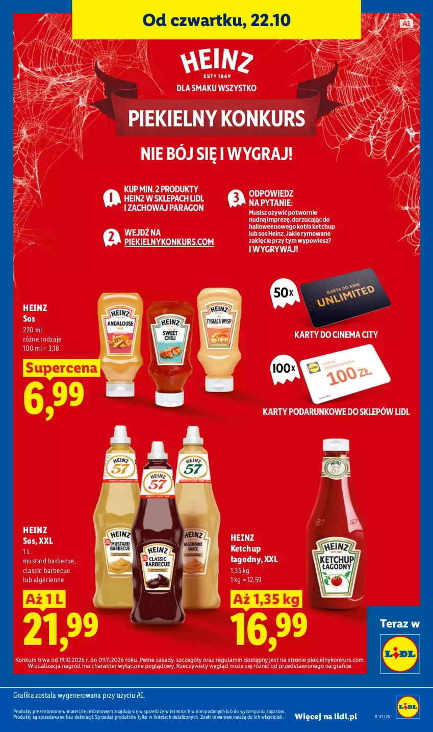 Gazetka promocyjna Lidl - Gazetka - ważna 22.10 do 24.10.2026 - strona 91 - produkty: Gra, Grafika, Heinz, Ketchup, LG, Mus, Sos, Tera