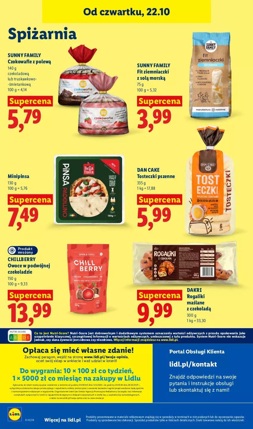 Gazetka promocyjna Lidl - Gazetka - ważna 22.10 do 24.10.2026 - strona 92 - produkty: Dan Cake, Fa, Gra, Laur, Mola, Owoce, Por, Portal, Rogal, Wafle