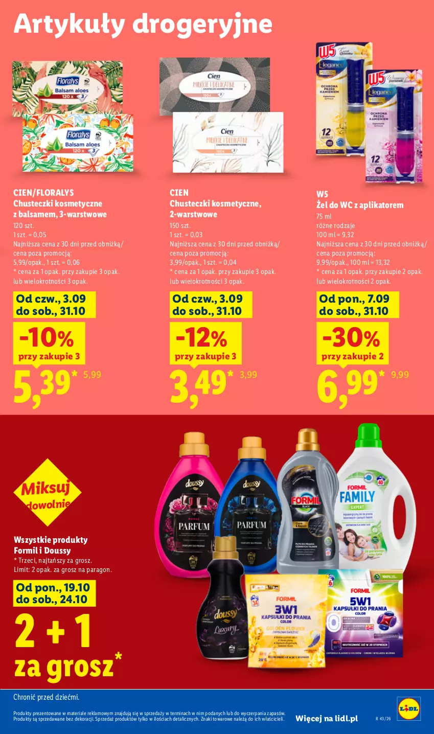 Gazetka promocyjna Lidl - Gazetka - ważna 22.10 do 24.10.2026 - strona 99 - produkty: Chusteczki, Chusteczki kosmetyczne, Flora