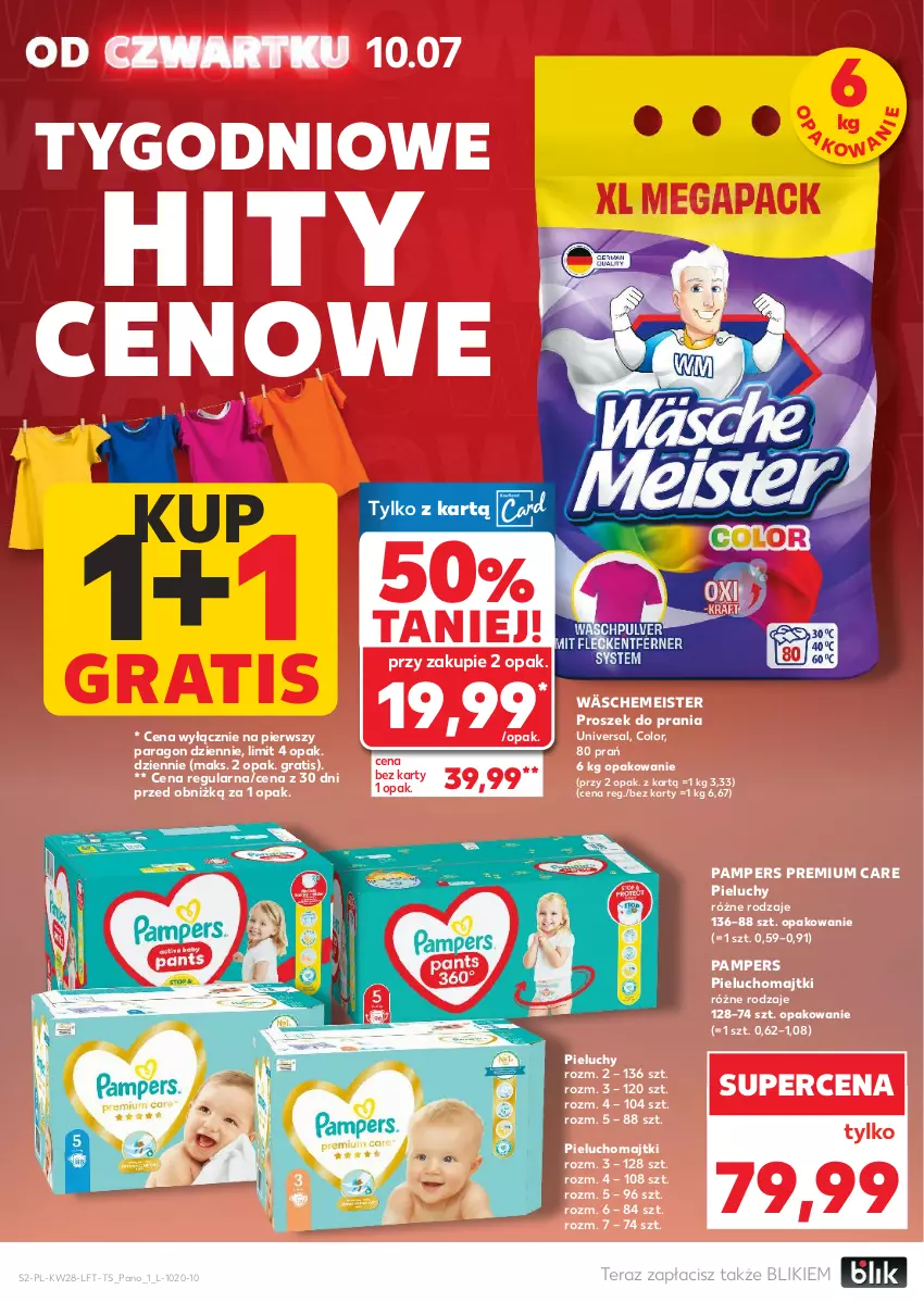 Gazetka promocyjna Kaufland - Gazetka tygodnia - ważna 10.07 do 16.07.2025 - strona 2 - produkty: Gra, Majtki, Pampers, Pieluchomajtki, Pieluchy, Proszek do prania, Tera