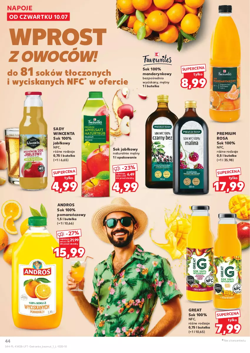 Gazetka promocyjna Kaufland - Gazetka tygodnia - ważna 10.07 do 16.07.2025 - strona 44 - produkty: Napoje, Sok, Sok jabłkowy, Tran