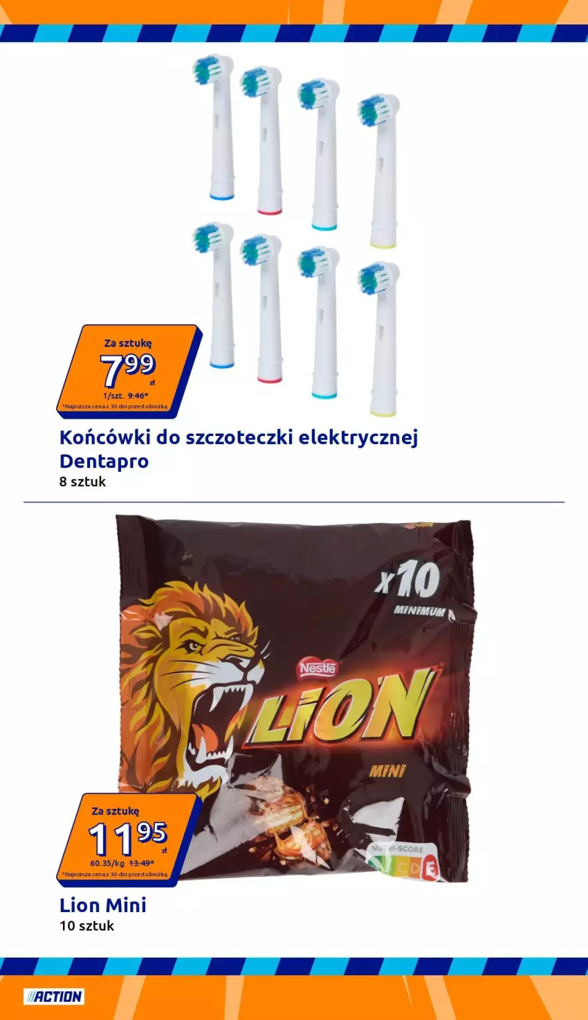 Gazetka promocyjna Action - Gazetka tydzień 39 2026 - ważna 23.09 do 29.09.2026 - strona 16 - produkty: Końcówki do szczoteczk, Lion