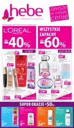 Gazetka promocyjna Hebe - Gazetka - ważna od 28.07 do 28.07.2021 - strona 1 - produkty: Woda perfumowana, Elseve, Salvatore Ferragamo, Podkład do twarzy, Versace, Hugo Boss, Dezodorant, Lanvin, Perfum, Tusz, Lion, L’Oréal, Woda toaletowa, Szampon, Nike, Bandi, Woda, Luksja, Podkład, Fa