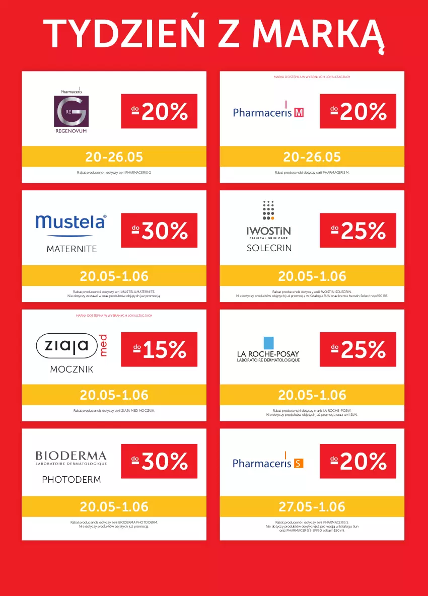 Gazetka promocyjna Ziko - 20 MAJA – 1 CZERWCA - ważna 20.05 do 01.06.2021 - strona 16 - produkty: Acer, Bioderma, Iwostin, La Roche-Posay, Mus, Mustela, Pharmaceris, Ser, Ziaja