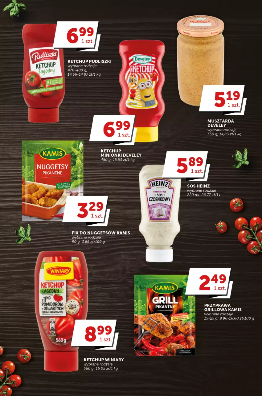 Gazetka promocyjna Groszek - ważna 01.06 do 13.06.2023 - strona 13 - produkty: Fa, Grill, Grunt, Heinz, Kamis, Ketchup, Mus, Musztarda, Pudliszki, Sos, Winiary