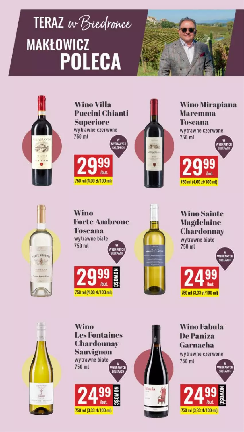 Gazetka promocyjna Biedronka - Czas na Toast - ważna 08.03 do 20.03.2021 - strona 3 - produkty: Chardonnay, Chia, Chianti, Fa, Tera, Wino