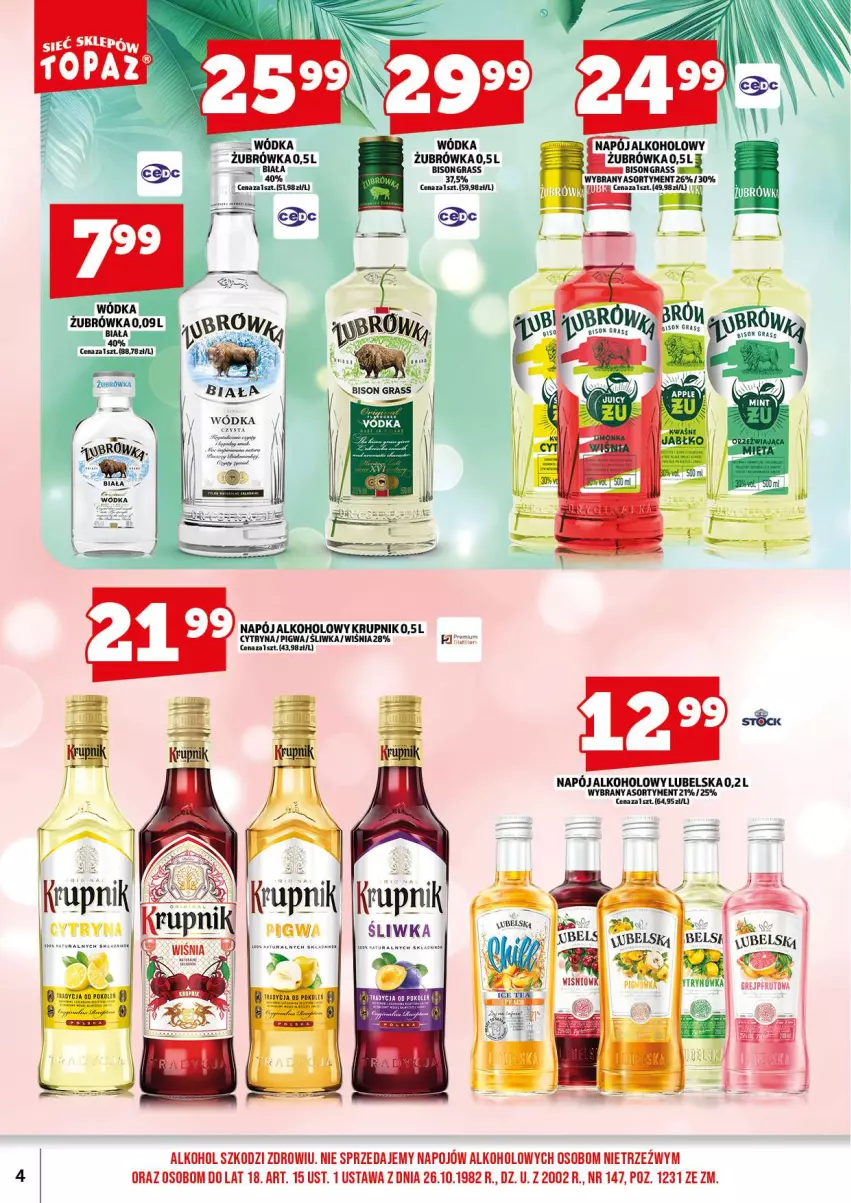 Gazetka promocyjna Topaz - Gazetka - ważna 18.08 do 31.08.2025 - strona 6 - produkty: Gra, Krupnik, Napój, Wódka