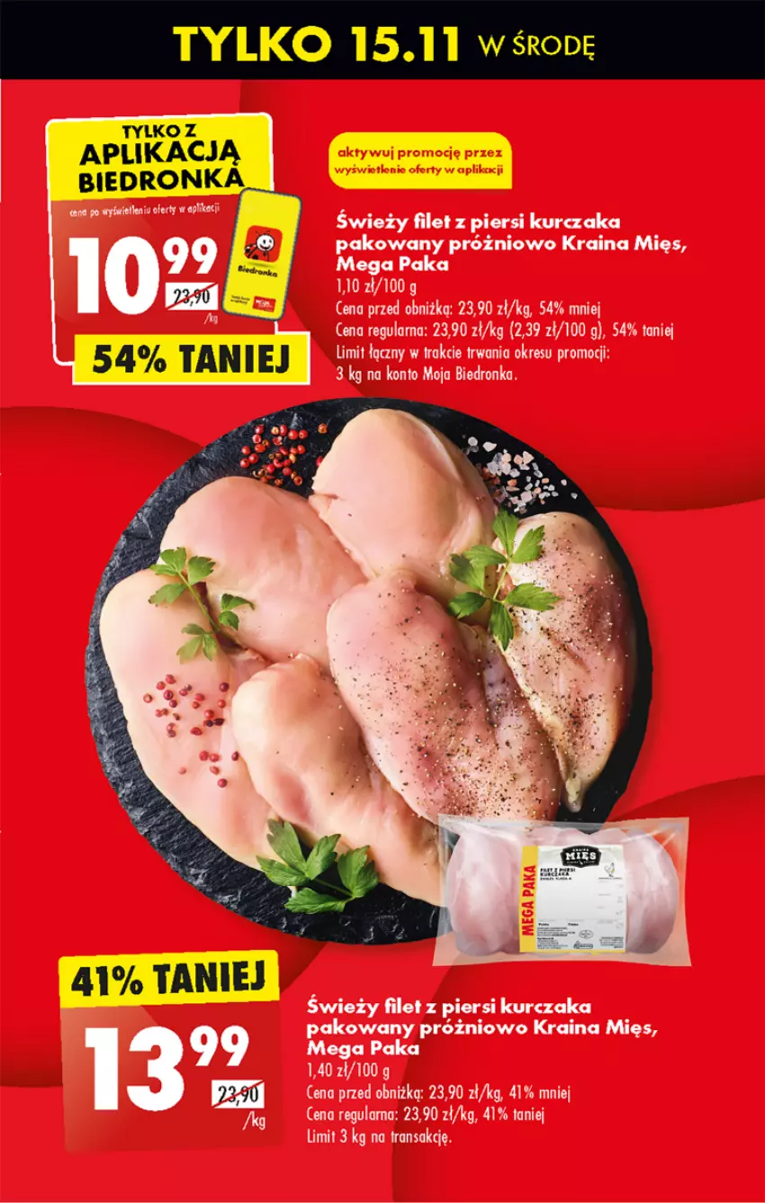 Gazetka promocyjna Biedronka - Od poniedzialku - ważna 13.11 do 18.11.2023 - strona 9 - produkty: Filet z piersi kurczaka, Kurczak, Tran