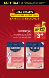 Gazetka promocyjna Biedronka - Od poniedzialku - Gazetka - ważna od 18.11 do 18.11.2023 - strona 12 - produkty: Ser, Szynka konserwowa, Szynka, Fa
