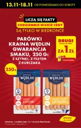 Gazetka promocyjna Biedronka - Od poniedzialku - Gazetka - ważna od 18.11 do 18.11.2023 - strona 13 - produkty: Kurczak, Bell, Parówki, Fa