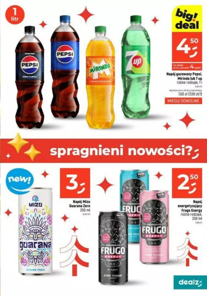 Gazetka promocyjna Dealz - ważna 07.11 do 13.11.2024 - strona 8 - produkty: Mirinda, Napój, Napój gazowany, Pepsi