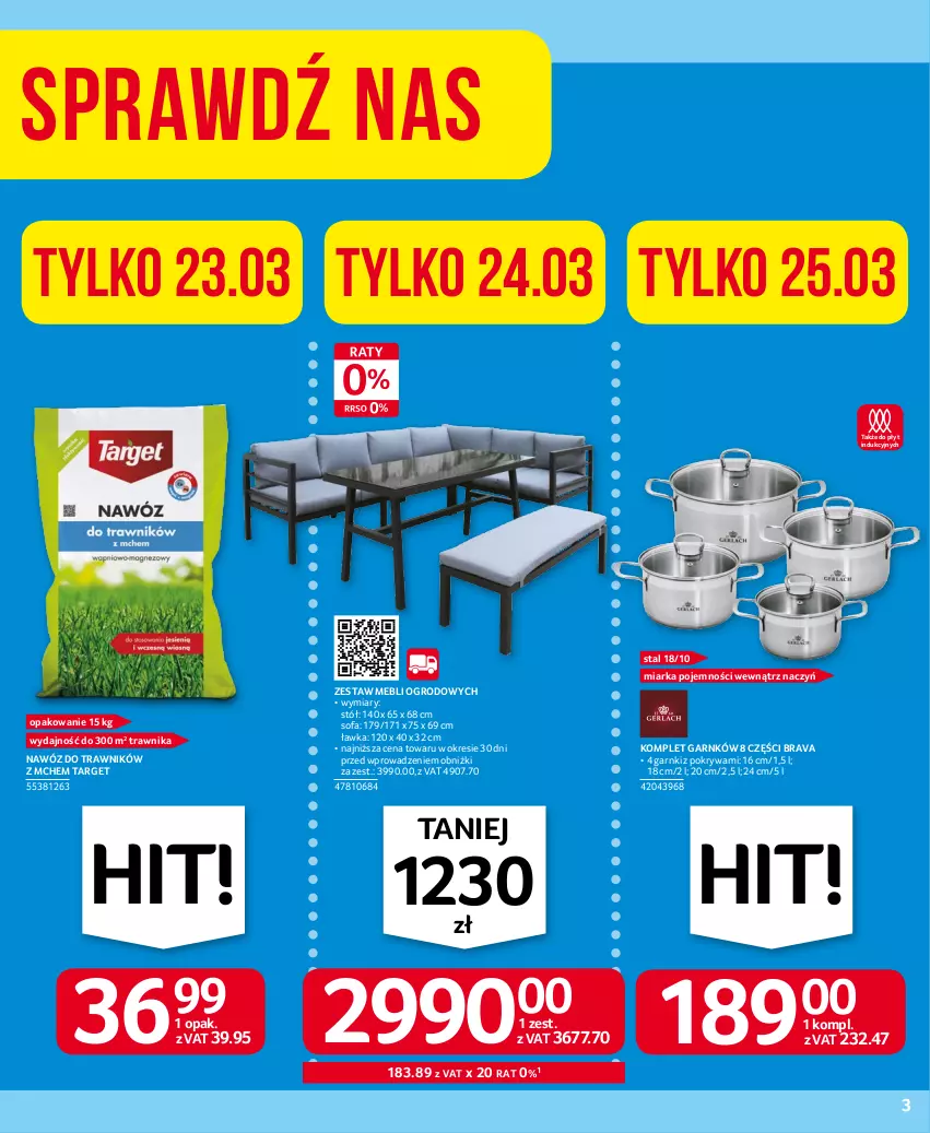 Gazetka promocyjna Selgros - Oferta przemysłowa - ważna 16.03 do 29.03.2023 - strona 3 - produkty: Fa, Miarka, Nawóz, Pokrywa, Sofa, Stół