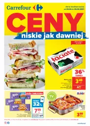 Gazetka promocyjna Carrefour - Gazetka Carrefour - Gazetka - ważna od 30.04 do 30.04.2021 - strona 1 - produkty: Kosz, Czekolada, Krewetki, Masło, Milka