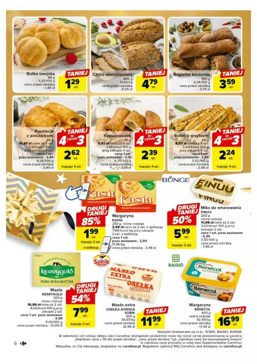 Gazetka promocyjna Carrefour - ważna 18.12 do 23.12.2023 - strona 27 - produkty: Benecol, Kasia, Kosz, Margaryna, Masło, Pur