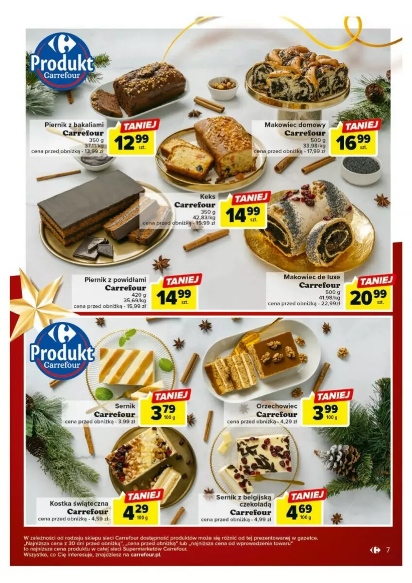 Gazetka promocyjna Carrefour - ważna 18.12 do 23.12.2023 - strona 28 - produkty: LG, Makowiec, Piernik, Ser