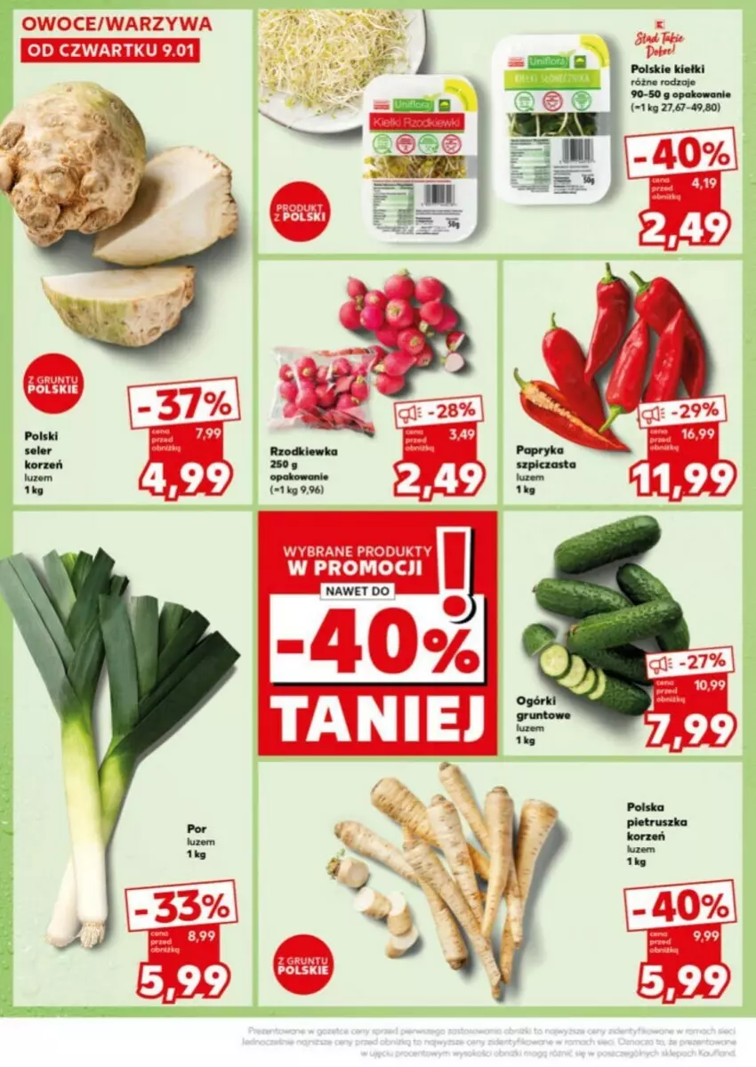 Gazetka promocyjna Kaufland - ważna 13.01 do 15.01.2025 - strona 31 - produkty: Kiełki, Owoce, Warzywa