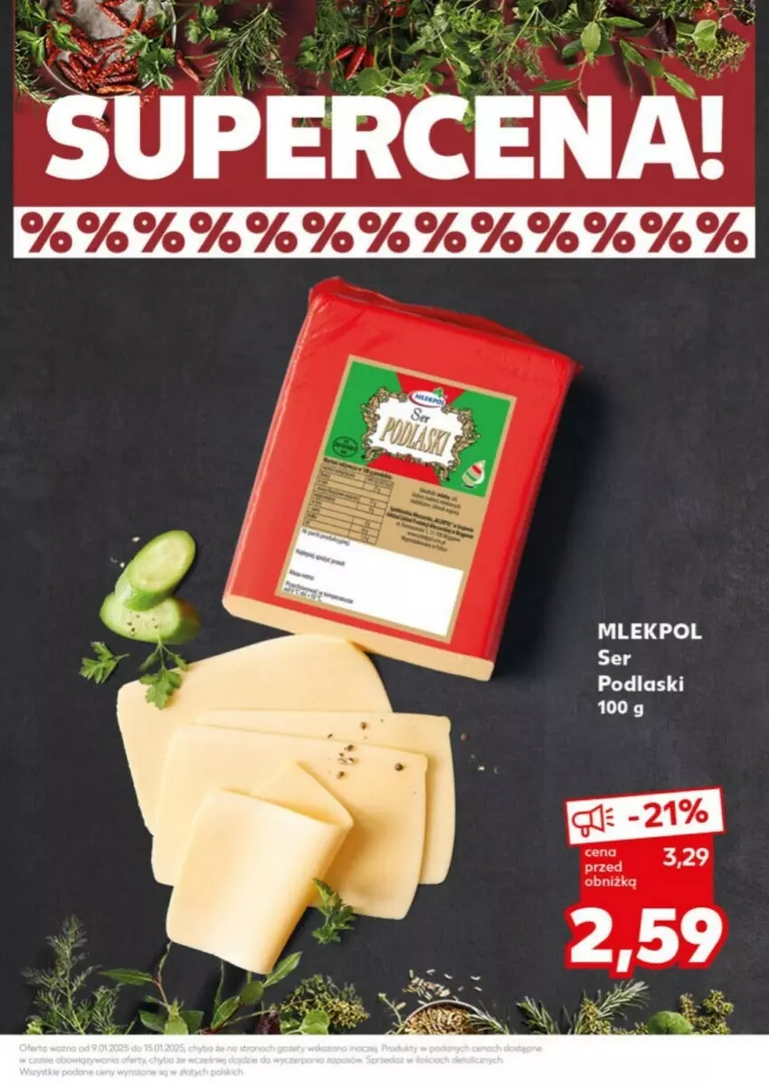 Gazetka promocyjna Kaufland - ważna 13.01 do 15.01.2025 - strona 7 - produkty: Podlaski, Ser