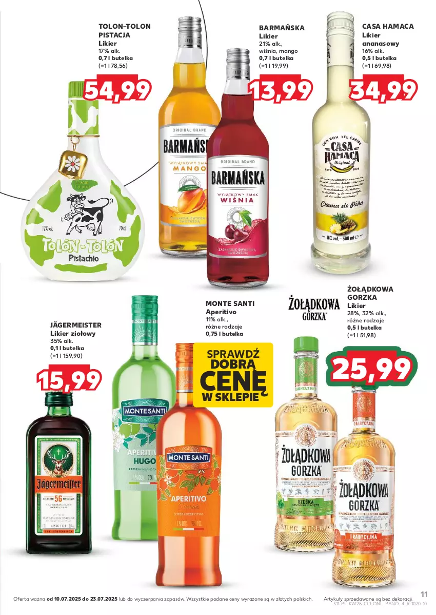 Gazetka promocyjna Kaufland - Barek Kauflandu - ważna 10.07 do 23.07.2025 - strona 11 - produkty: Ananas, Hama, Likier, Mango, Monte, Monte Santi