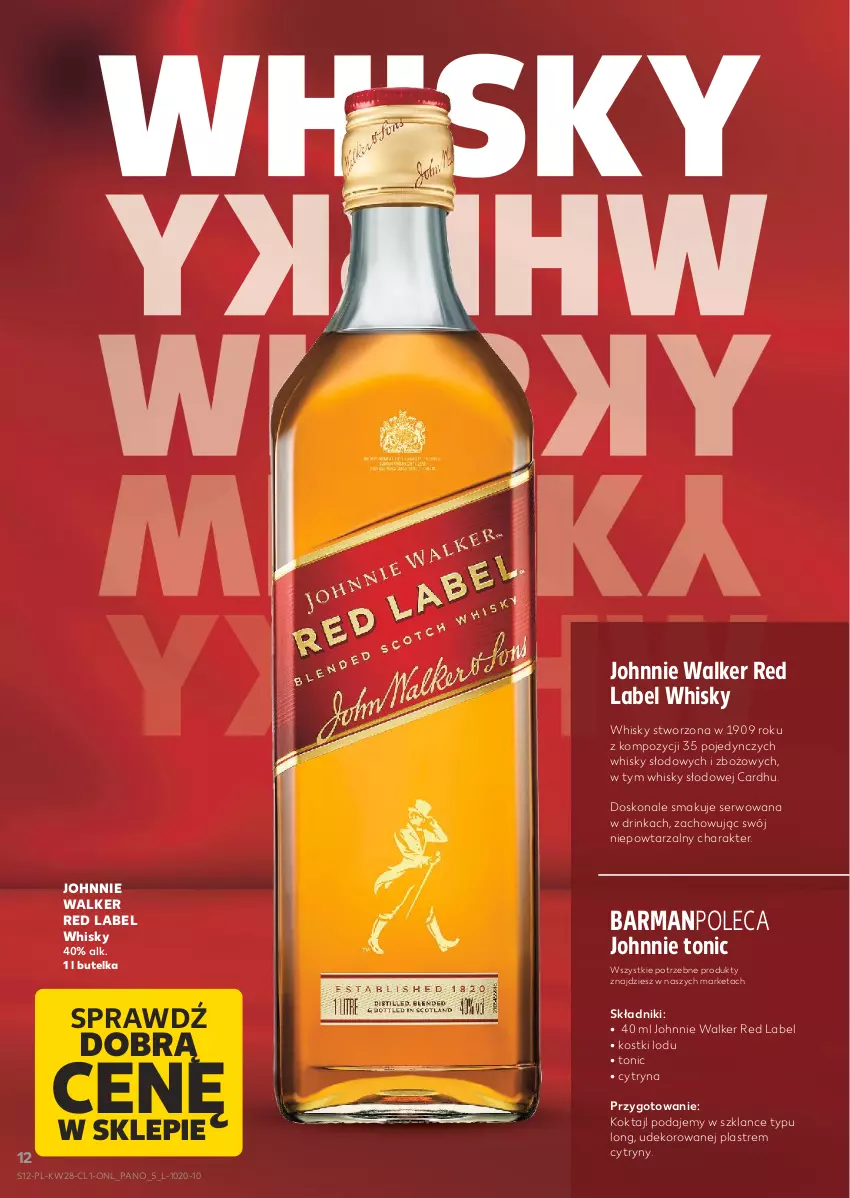 Gazetka promocyjna Kaufland - Barek Kauflandu - ważna 10.07 do 23.07.2025 - strona 12 - produkty: Cytryny, Inka, Johnnie Walker, Ser, Whisky