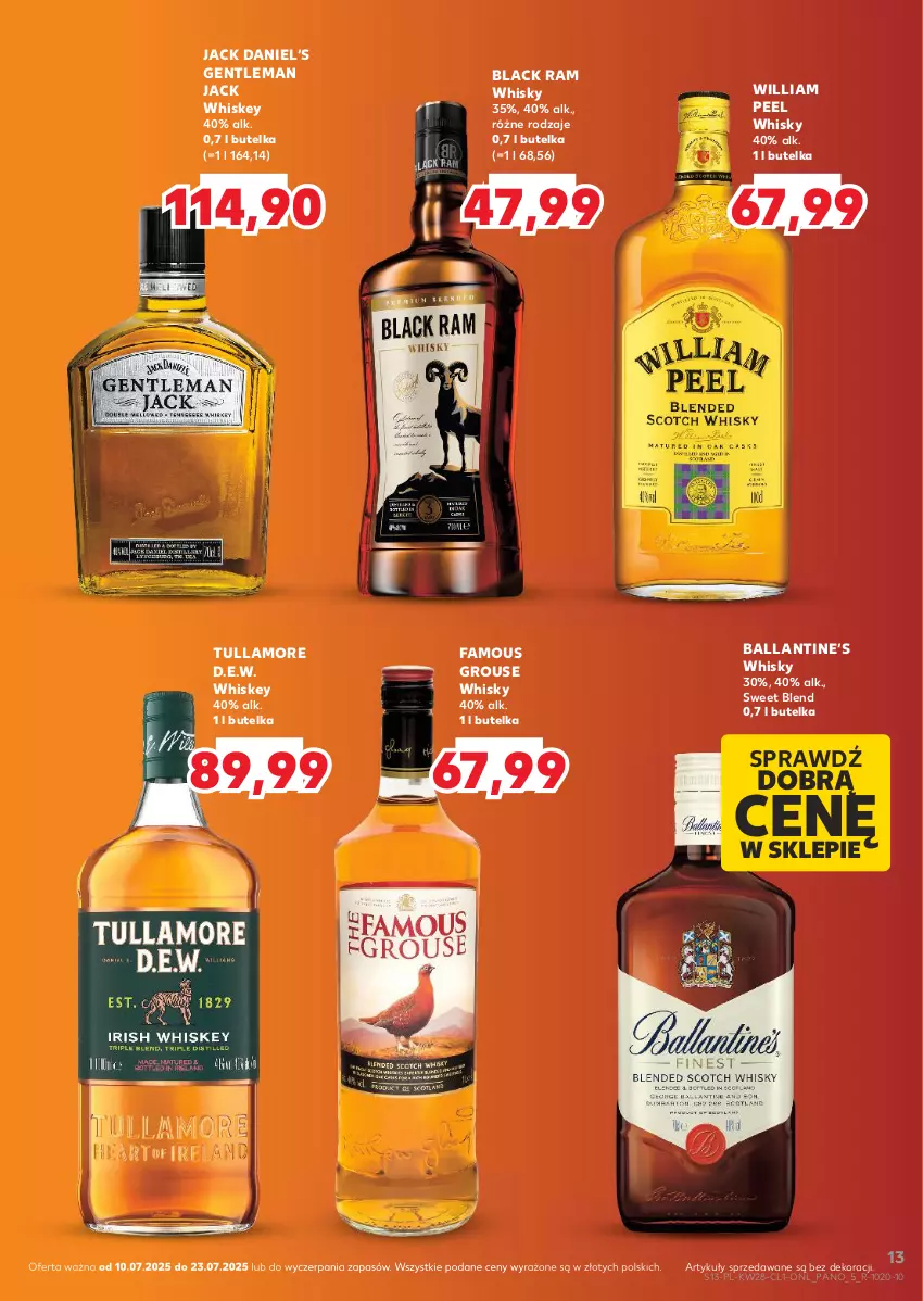 Gazetka promocyjna Kaufland - Barek Kauflandu - ważna 10.07 do 23.07.2025 - strona 13 - produkty: Fa, Lack, Whiskey, Whisky